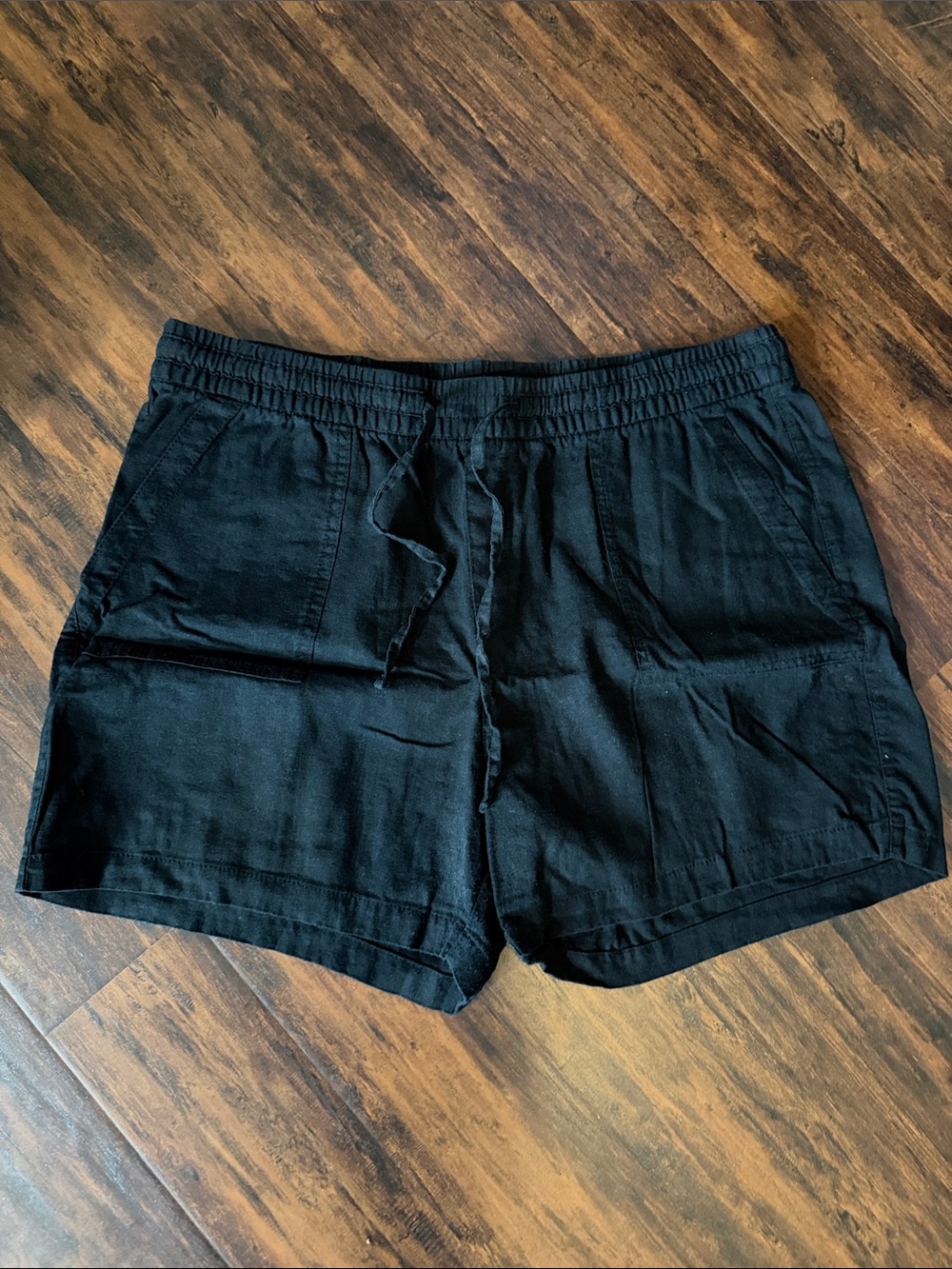 Old Navy Black Elastic Drawstring Athletic Shorts
